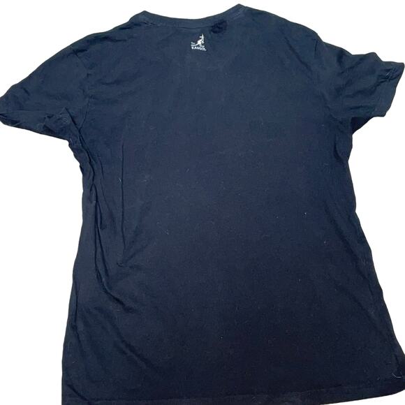 Kangol T-Shirt Mens Medium United Kingdom Kangaroo 1938 New York Cotton Black - Picture 12 of 13